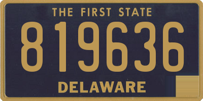 DE license plate 819636