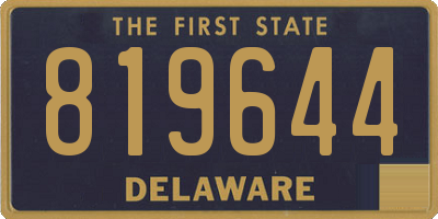 DE license plate 819644