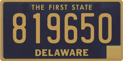 DE license plate 819650