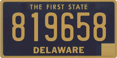 DE license plate 819658