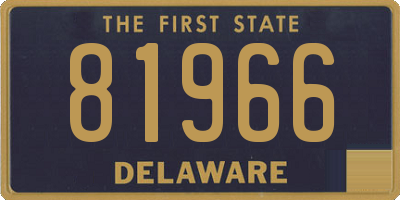 DE license plate 81966