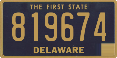 DE license plate 819674