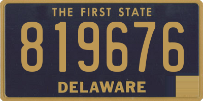 DE license plate 819676