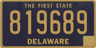 DE license plate 819689