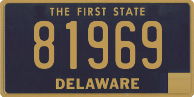 DE license plate 81969