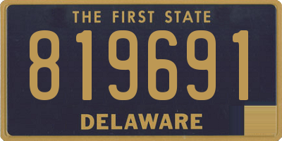 DE license plate 819691
