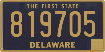 DE license plate 819705