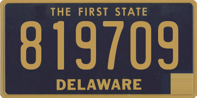 DE license plate 819709