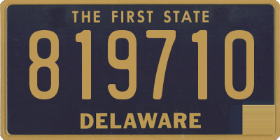DE license plate 819710
