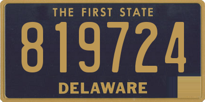 DE license plate 819724