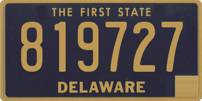 DE license plate 819727