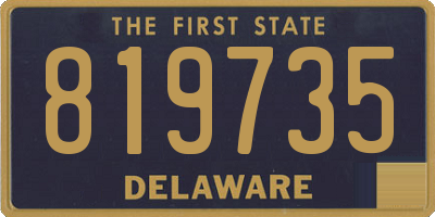 DE license plate 819735