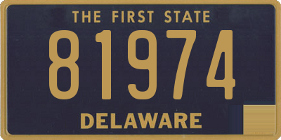 DE license plate 81974