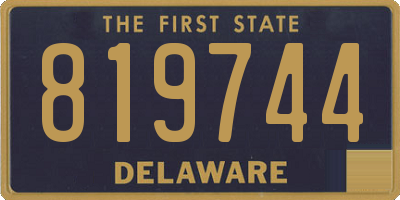 DE license plate 819744