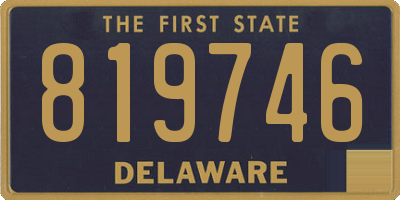 DE license plate 819746