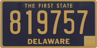 DE license plate 819757