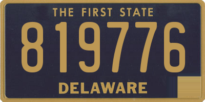 DE license plate 819776