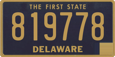 DE license plate 819778