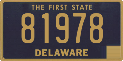 DE license plate 81978
