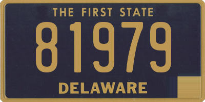 DE license plate 81979