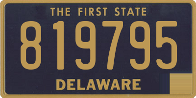 DE license plate 819795