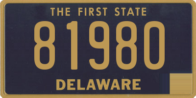 DE license plate 81980