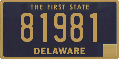 DE license plate 81981