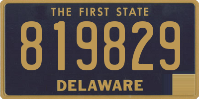 DE license plate 819829