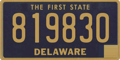 DE license plate 819830