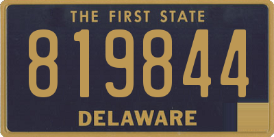 DE license plate 819844