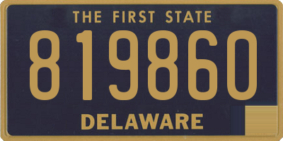 DE license plate 819860