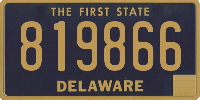 DE license plate 819866