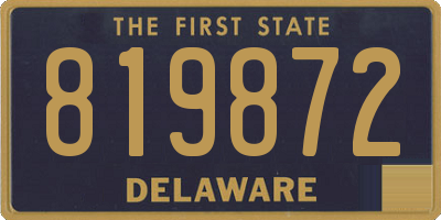 DE license plate 819872