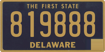 DE license plate 819888