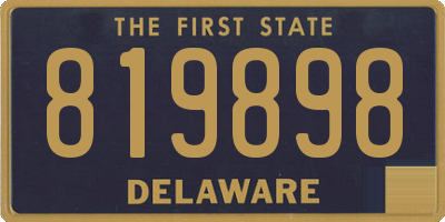 DE license plate 819898
