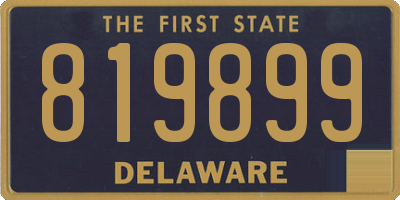 DE license plate 819899