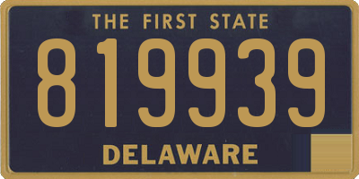 DE license plate 819939