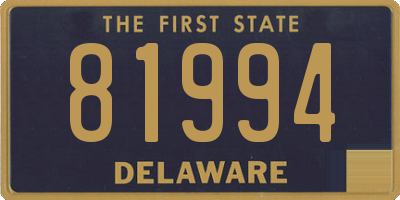 DE license plate 81994