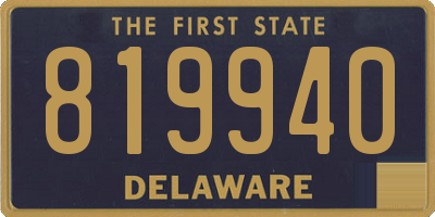 DE license plate 819940