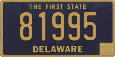 DE license plate 81995