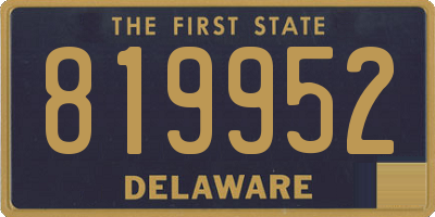 DE license plate 819952