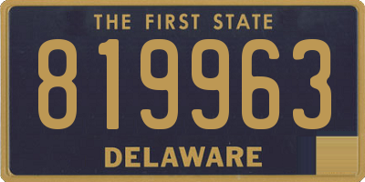 DE license plate 819963