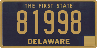 DE license plate 81998