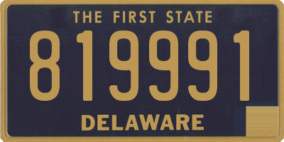 DE license plate 819991