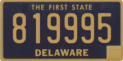 DE license plate 819995