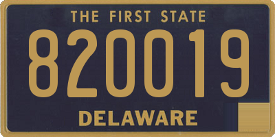 DE license plate 820019