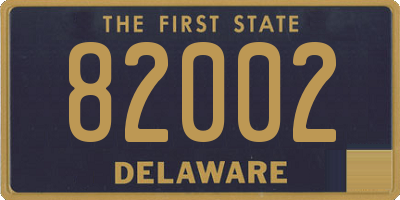 DE license plate 82002