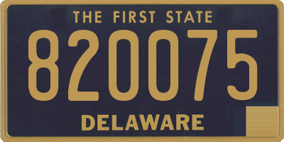 DE license plate 820075