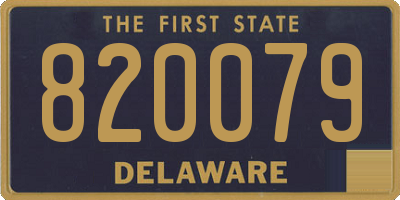 DE license plate 820079