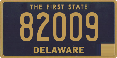 DE license plate 82009